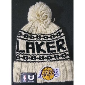 NBA Los Angeles Lakers Warm Knit Winter Hat Beanie Cap Ultra‎ Game NWT